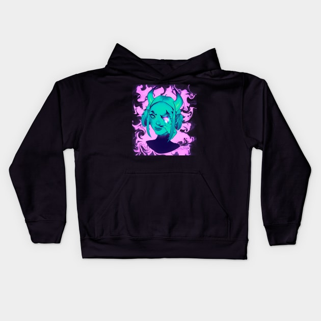 Underwater Reborn Demon Kids Hoodie by Demon Mother